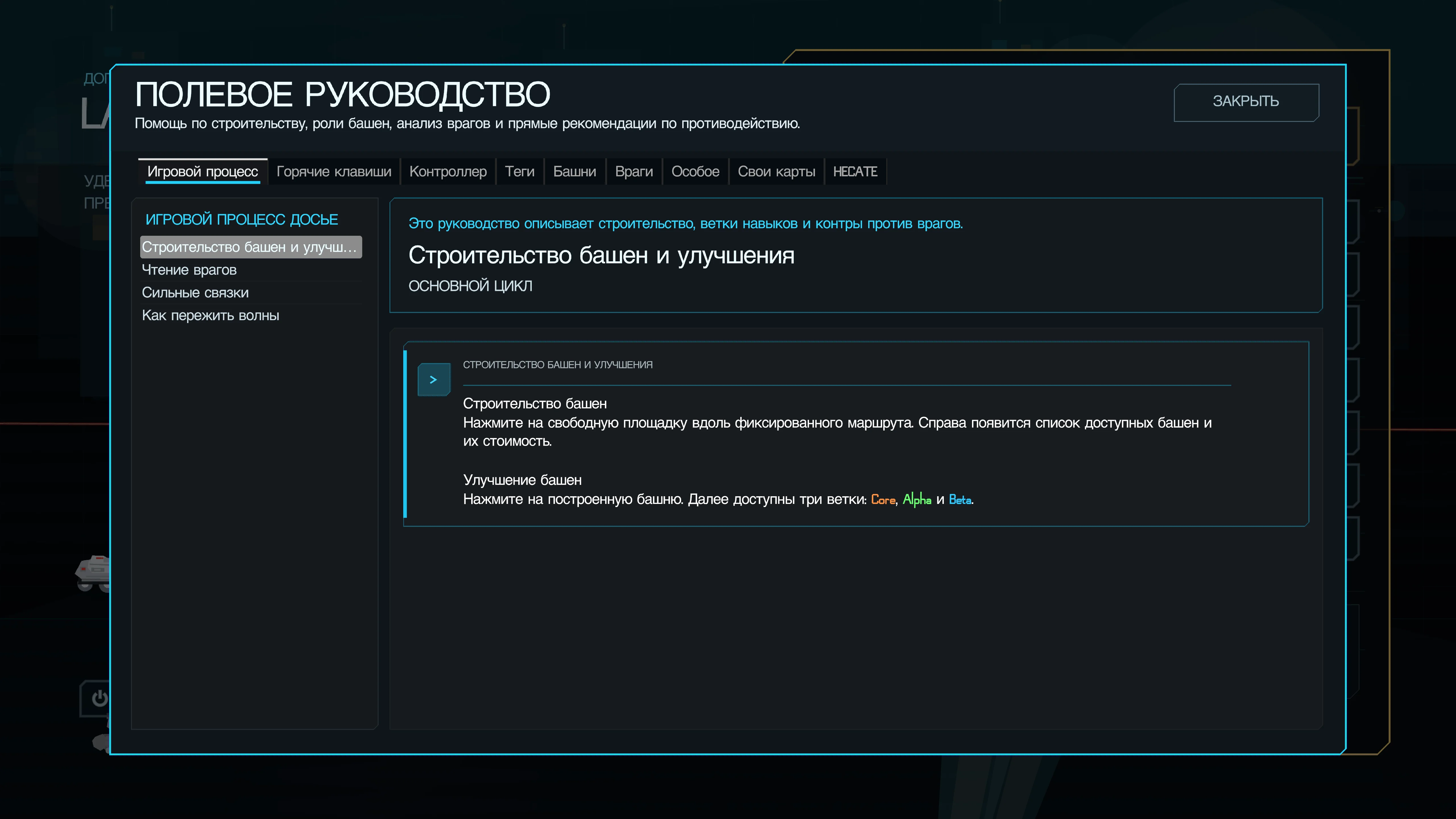 Полевое руководство с инструкциями по игре.