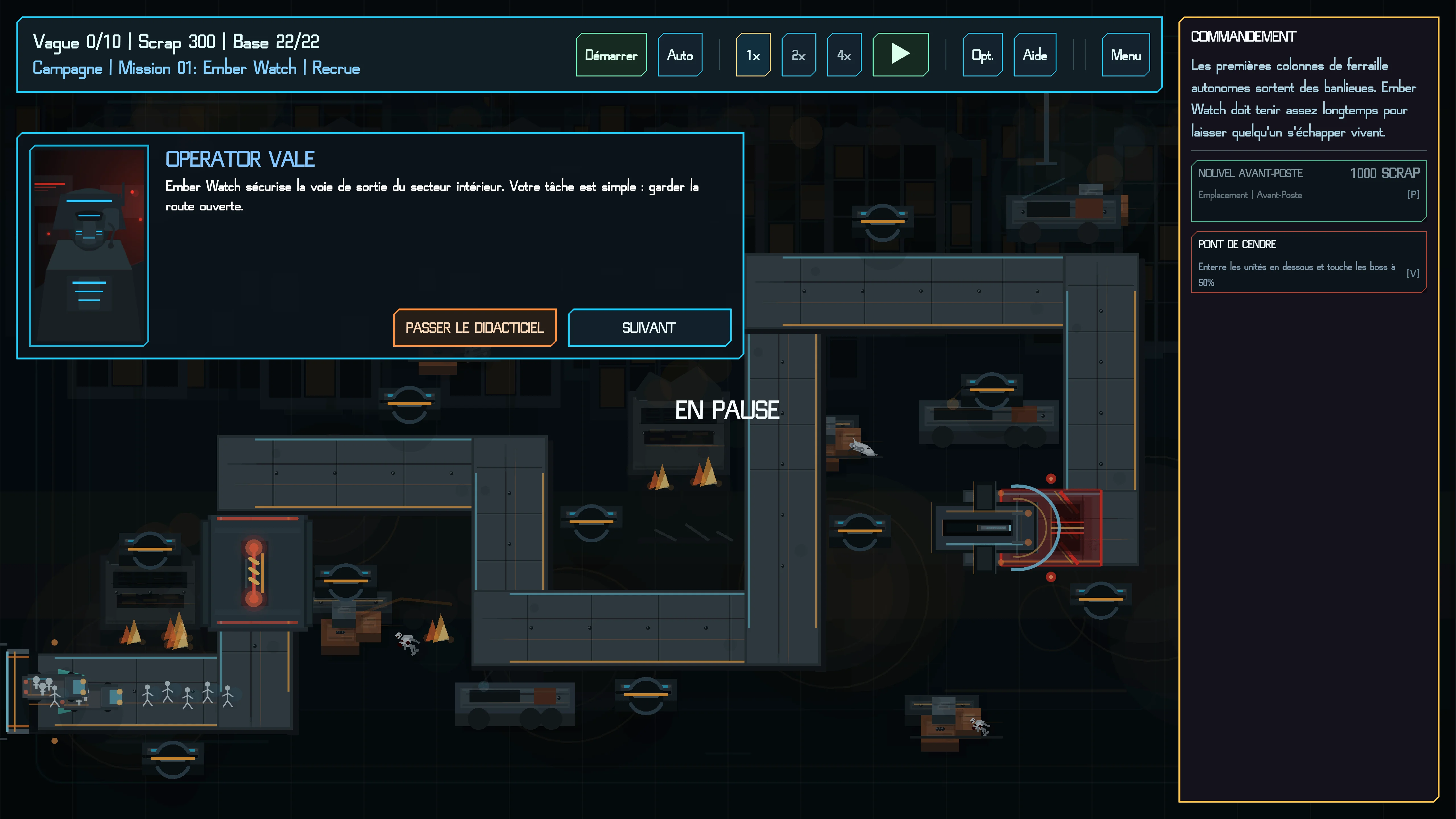 Tutoriel avec un briefing d’Operator Vale.